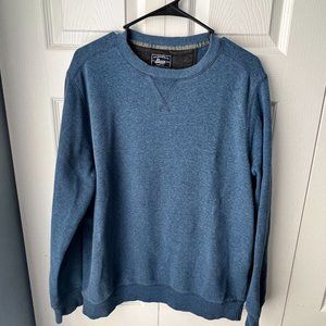 G.H. Bass Men's Crew Neck Long Sleeve Fleece Lined Sweatshirt Med